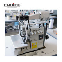 GCS51N-4-LFC machine à coudre surjeteuse 4 fils à entraînement direct tout-en-un avec dispositif de fixation élastique