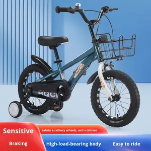 <span class=keywords><strong>Bicicleta</strong></span> Infantil de Acero de Alto Carbono de 14/16/18 Pulgadas para Niños y Niñas de 3 a 9 Años con Ruedas de Entrenamiento y Frenos Delanteros/Traseros - Product Image 2