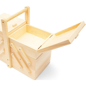 Pliant Filles <span class=keywords><strong>En</strong></span> <span class=keywords><strong>Bois</strong></span> Boîte À Outils De <span class=keywords><strong>Couture</strong></span> - Product Image 2