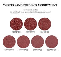 En stock 1440 pièces Disques abrasifs auto-agrippants de 5 pouces à 8 trous en oxyde d'aluminium 40-320 pour ponceuse excentrique Livraison rapide