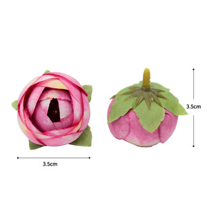 Bouquets de roses en soie Dongchen Crafts, diamètre 3,5 cm, embossage par injection, accessoires de décoration pour mariage et maison - Product Image 5