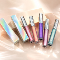 Fard à paupières liquide en gros, personnalisé, couleur unique, scintillant, minéral, waterproof, longue tenue, sans cruauté, haute pigmentation, pour tous types de peau