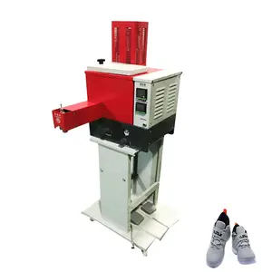 Dispensador aplicador de máquina de pulverización de pegamento de fusión en caliente de 2 cabezales de 5L para encolado de calzado