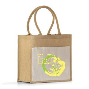 Sacs fourre-tout en coton et jute de haute qualité, taille moyenne, pour le bureau, l'école, les études, les affaires, les conférences, sacs de rangement portables - Product Image 3