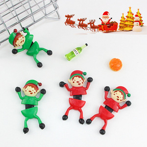Mini Christmas <b>Doll</b> Christmas-themed Santa Claus Climbing Wall Sticky Stretchable and Novel Children's Stress-relieving Toys - Product Image 4