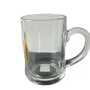 Helder Glas Brede Mond Cappuccino Koffiemokken Drinken Bier Beker Bar Drinkt Sap Glaswerk