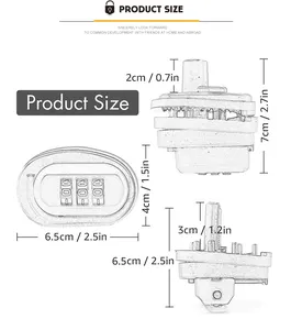 Easy-carry Safe Lock Fits Pistols Digital Combination Lock