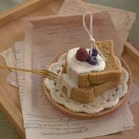 Bougie parfumée artisanale en forme de gâteau à la framboise, cadeau haut de gamme pour l'anniversaire des filles, souvenir mignon, boîte parfumée