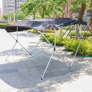 Tente de protection solaire Bimini à 4 arceaux en aluminium pour bateau gonflable, toile en aluminium, accessoires Bimini - Product Image 5