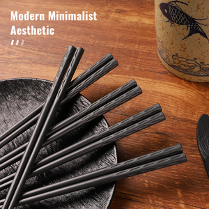 Palillos Personalizados de Alta Gama de Aleación de PPS + Fibra de Vidrio, Reutilizables, Ecológicos, Diseño Moderno para Comer Sashimi, Vajilla Empacada - Product Image 3