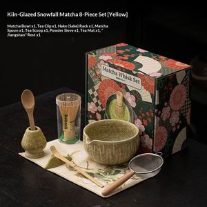 Matcha Eight-Piece New Chinese Style Complete <b>Set</b> <b>Gift</b> Package Bowl Whisk <b>Tea</b> Brush Powder - Product Image 5
