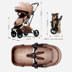 Set Multifunzionale Seggiolino Auto e Passeggino per Bambini, Passeggino da Viaggio Pieghevole 3 in 1 con Seggiolino Auto - Product Image 2