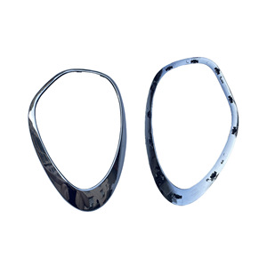 วงแหวนตกแต่งไฟหน้าขนาดเล็ก ขอบโครเมียม R60 R61 ABS ชุบโครเมียมสีดำ - Product Image 1