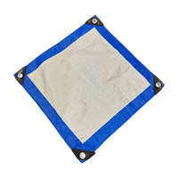 Feuille en plastique imperméable de bâche de PE de polyéthylène à haute densité enduite par couleur bleue Offres Spéciales pour l'auvent de camion extérieur