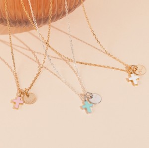 Inspire gioielli collana con croce smaltata personalizzata in acciaio inossidabile ciondolo minimalista per <span class=keywords><strong>ragazze</strong></span> regalo nome personalizzato all'ingrosso - Product Image 4