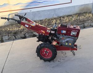 Maquinaria agrícola, tractor de dos ruedas pequeño con motor diésel de 180E/9HP, mini tractor de arrastre para labranza y arado. - Product Image 1