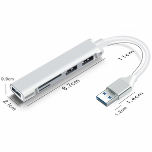 Đầu Đọc Thẻ 3 Cổng USB 3.0 Đầu Chia USB C Type C Đầu Đọc Thẻ Mini 2 Trong 1 Cho SD TF Micro SD Cho Windows <span class=keywords><strong>Vist</strong></span> - Product Image 3