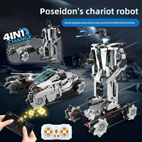Kit de construction de voiture robot télécommandée ABS 586 pièces, jouet puzzle 3D électrique à assembler soi-même, pour l'apprentissage STEM