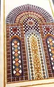 Kervansaray 1289 Elegant Design Luxurious Soft Velvet Turkish <b>Prayer</b> Rug Woven Non-Slip Backing Muslim <b>Prayer</b> <b>Mat</b> - Product Image 4