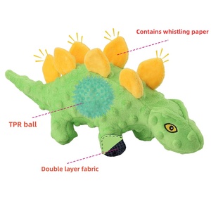ZHONGYA Pet <strong>2026</strong> New 2-in-1 Plush Sounding Dinosaur <strong>Toy</strong> For <strong>Dog</strong> Teeth Cleaning Training Supplies Harmless Material <strong>Dog</strong> <strong>Toy</strong> - Product Image 2