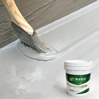 Revêtement liquide imperméable à base de ciment polymère JS avec garantie de 5 ans pour les murs en béton de salles de bain, cuisines et piscines