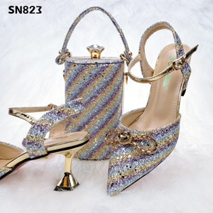 2022 Italy Fashion Brand <strong>Name</strong> Matching Bag and <strong>Shoe</strong> <strong>Ladies</strong> Casual Bag and <strong>Shoes</strong> for Women - Product Image 2