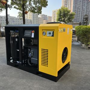 เครื่องอัดอากาศแบบสกรูชนิดติดตั้งอยู่กับที่ ระบบระบายความร้อนด้วยอากาศ  1 เฟส 220 โวลต์ 50 เฮิรตซ์ ระดับการป้องกัน IP54 ความดัน 145 ปอนด์ต่อตารางนิ้ว  ควบคุมด้วย PLC กำลัง 30 แรงม้า 22 กิโลวัตต์  มอเตอร์แบบ PM VSD <span class=keywords><strong>3</strong></span> แกน - Product Image 3