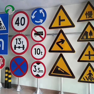 الشركات المصنعة مخصص الألومنيوم عالية الجودة عاكسة لوحة الطباعة تحذير سلامة الطريق way - Product Image 1