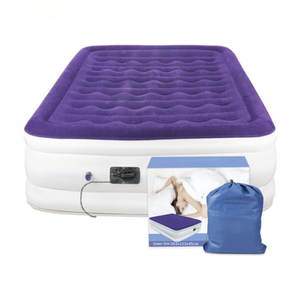 Air Mattress with Built in Pump Queen- Inflatable Mattress 18" Raised Double Air Beds for Camping and Indoor Use