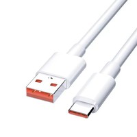 Cable USB C de Alta Calidad Original de Fábrica, Cable de Carga Rápida de 6A para Huawei, Vivo, OPPO, Xiaomi, Honor, Redmi, Carga Súper Rápida