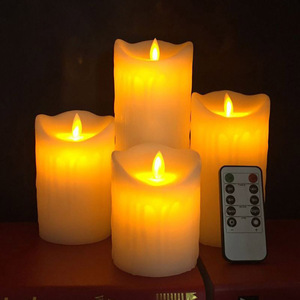 Bougies LED sans flamme à effet vacillant jaune chaud, rechargeables par USB, écologiques, longue durée, avec télécommande, pour Noël et mariages - Product Image 3