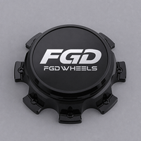 Jantes de camion noires personnalisées FGD avec enjoliveurs flottants, accessoires automobiles, enjoliveurs en alliage d'aluminium pour F-250 F-350 Super Duty