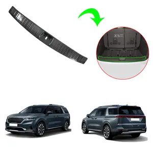 Accesorios de coche, protector de parachoques de maletero trasero <span class=keywords><strong>interior</strong></span>, Protector de placa de alféizar de acero inoxidable, 1 Uds. para <span class=keywords><strong>KIA</strong></span> <span class=keywords><strong>Carnival</strong></span> 2020-2022 - Product Image 1