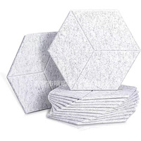 Panneau absorbant acoustique en feutre mural insonorisé Panneaux acoustiques décoratifs en fibre de polyester PET pour le bureau