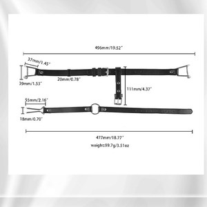 Gog SM — jouet sexuel, bouchon de bouche, en lin, crochet-nez, Stimulation sexuelle, jeu de maître esclave - Product Image 4