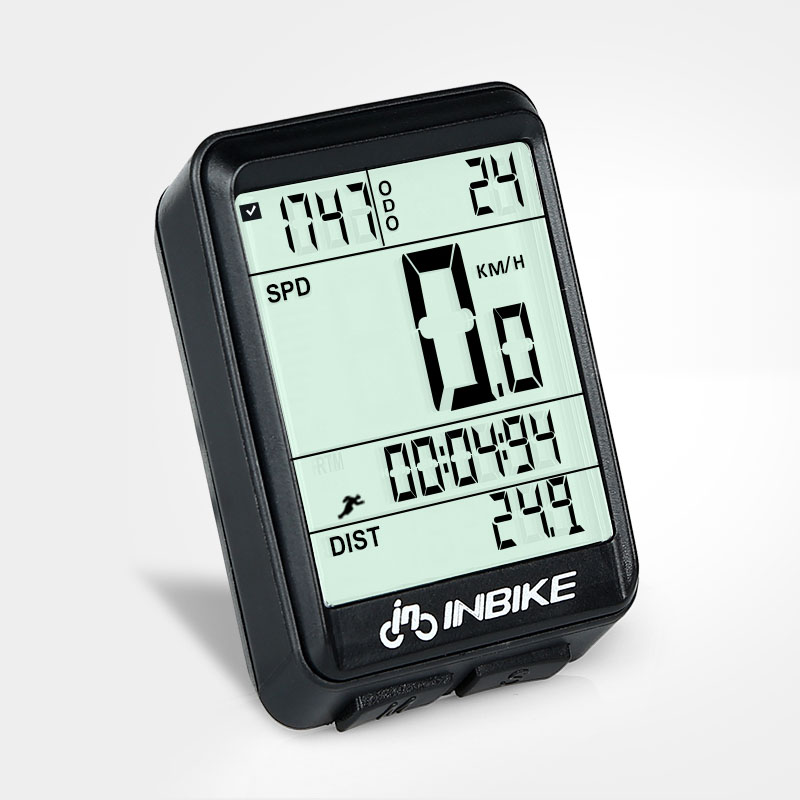 Цифровой велосипедный компьютер INBIKE, водонепроницаемый светодиодный беспроводной спидометр, датчик