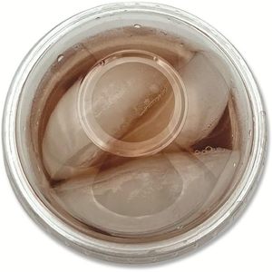 Boardwalk 9 Oz. to 10 Oz. PET <b>Cold</b> <b>Cup</b> Dome Lids Clear Disposable Lids 100/Pack - Product Image 1
