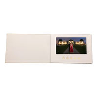 Lecteur vidéo publicitaire Carte de voeux Livret LCD Brochure d'entreprise Livre vidéo de mariage