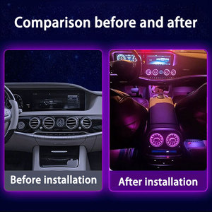 ไฟ LED 7/64 สี สำหรับช่องแอร์รถยนต์เมอร์เซเดสเบนซ์ W222 S-Class S350 S450L S500 S560 ไฟตกแต่งภายในแบบ RGB หัวฉีดแบบกังหัน  สำหรับติดตั้งเพิ่มเติม - Product Image 5