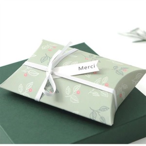 Packaging gift candy chocolate packaging bag pie bag wedding party paper pillowcase can be customized according to needs - Product Image 3