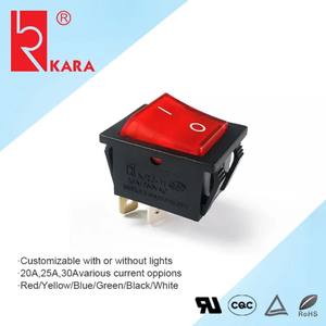 Illuminated 15A 250V 4P <b>Metal</b> Push <b>Button</b> Switch 1NO1NC 2NO Combination for Power Tools Welding Machines 16mm Mounting Hole - Product Image 6