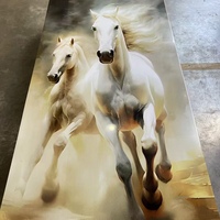 Panneau mural décoratif en PVC brillant moderne pour salon, imitation marbre, revêtement UV, vente en gros d'usine