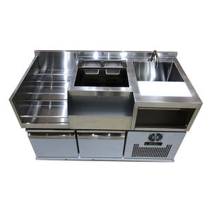 Estación de Bar Móvil de Acero Inoxidable para Cócteles Comerciales - Product Image 1