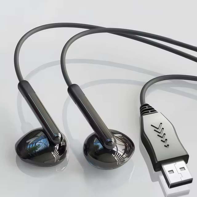 HiFi Stereo Wired Earphones Wide Compatibility with 3 5mm USB Wired Computer Headset with Mic and Volume Control Call Earphones