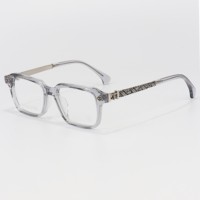 Fabricant du Guangdong – Montures de lunettes optiques en acétate noir à branches épaisses pour hommes et femmes, conçues par des designers, lunettes d'ordinateur et médicales personnalisables