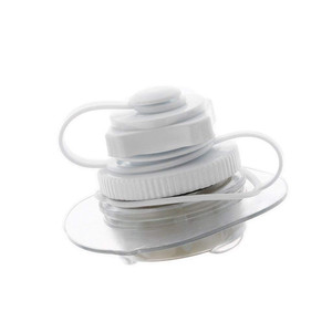 Válvula Octogonal Blanca de PVC Estilo Boston 2 en 1 con Rosca para Aire y Base para Embarcaciones Inflables, Protección Ambiental - Product Image 1