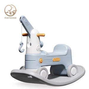 Многофункциональный инженерный грузовик для малышей, качели, подъемный кран-качалка, 4 колеса, <span class=keywords><strong>2</strong></span> в 1, машинка для катания на колесах, игрушки - Product Image 1