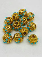 Nouvelle conception de mode 2026, fermoirs et crochets en cuivre bon marché, micro-pavé, plaqué or, turquoise synthétique, accessoires pour la fabrication de bijoux