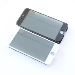 4 в 1 переднее стекло внешнего экрана с рамкой и oca + оригинальный поляризатор в сборе для iphone 6 s 7 g 8 plus