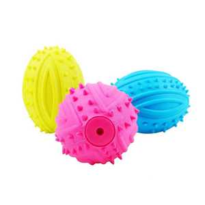 Juguete para masticar de algodón interactivo de lujo para perros medianos, pelota de Rugby para mascotas, sonido Molar resistente a mordeduras, estilo <span class=keywords><strong>Collie</strong></span> para cachorros - Product Image 5